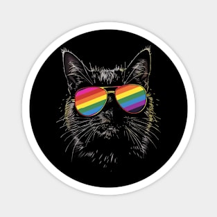 Cat LGBT Identities Magnet